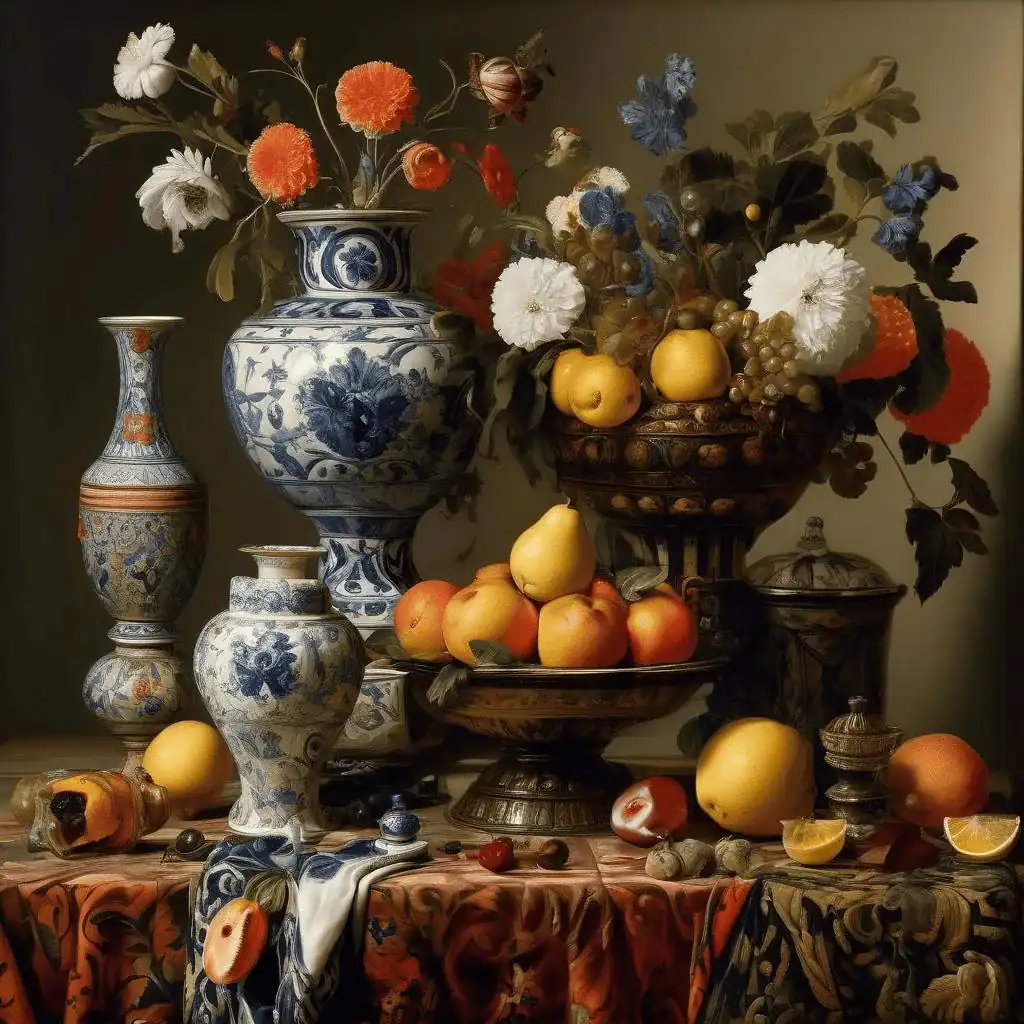 Still-life with a Moorish Servant – Juriaen van Streeck