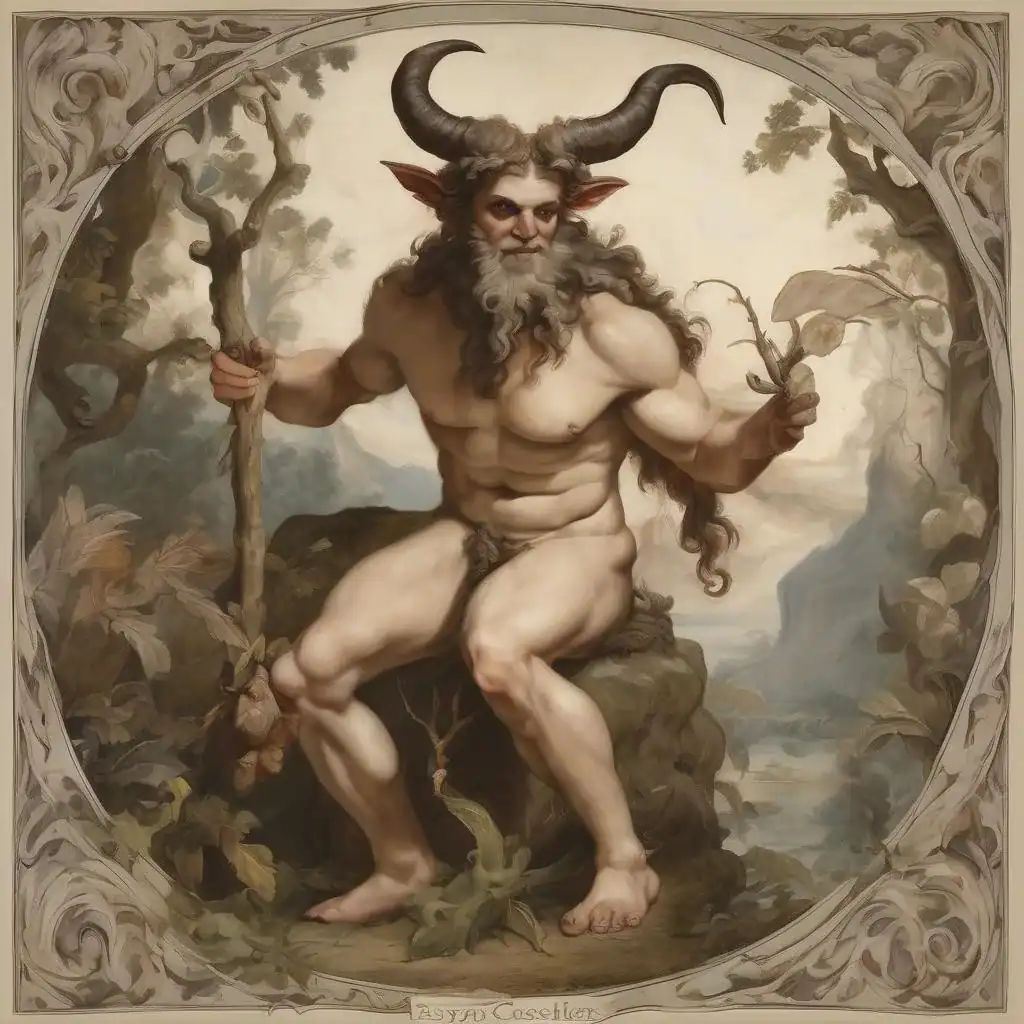 Satyr as a Guest of a Peasant – Jan Cossiers